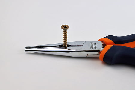 pliers, needle-nose pliers, tool, metal, craft, craftsmen, diagonal cutting pliers