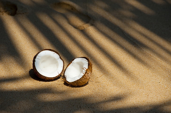 praia, Coco, delicioso, comida, frutas, férias, Ilha