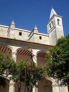 Église, Manacor, tour, steeple, Monastère de, Église du monastère, Mallorca