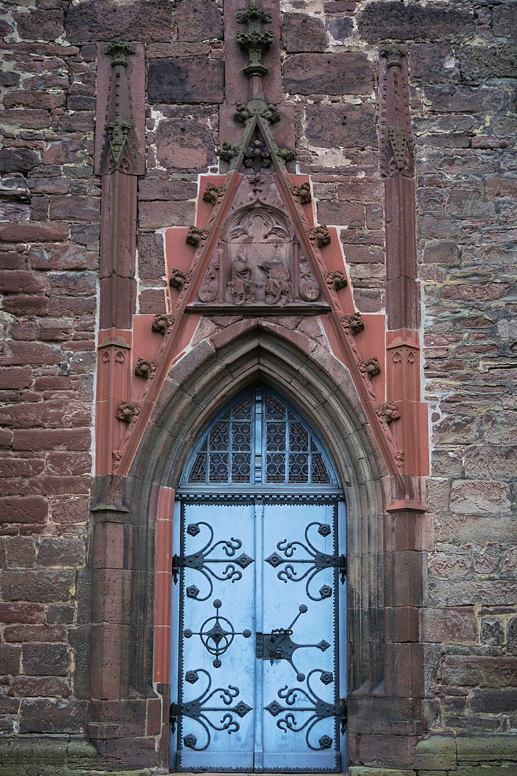 baznīca, mērķis, baznīcas durvis, durvis, arhitektūra, portāls, ievade