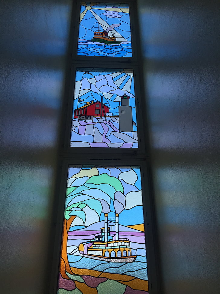 glass art, views, the staircase, church, stained Glass, architecture, window