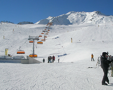 Sölden, l'hivern, pistes d'esquí, neu, pistes