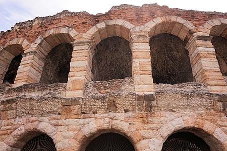 Verona, Arena, edifício, arquitetura, Historicamente, locais de interesse, Coliseu