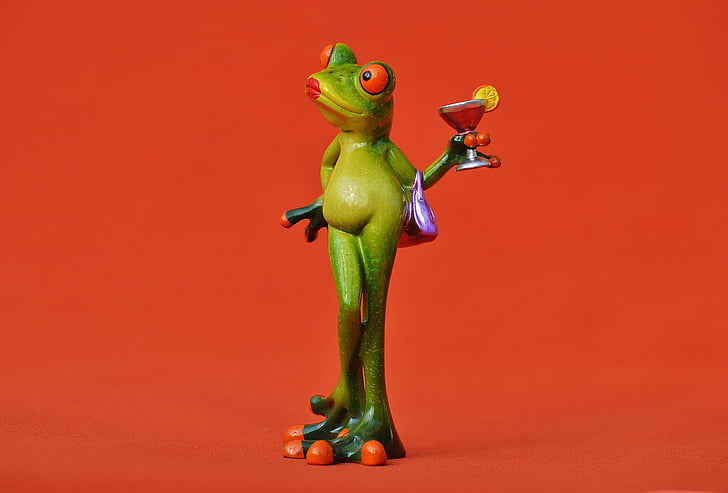 frog, chick, lady, arrogant, cocktail, funny