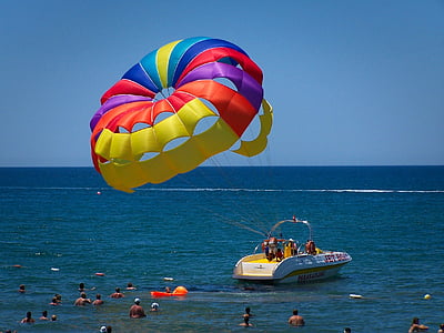 滑翔伞, 土耳其, 假日, 侧, 土耳其海滨