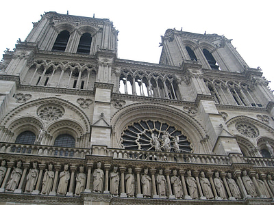 Notre dame, katedralen, Paris, Frankrike, arkitektur, Europa, religiøse