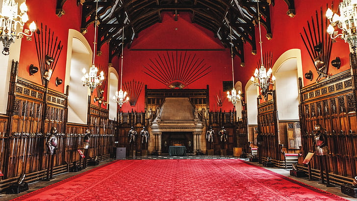 Skotland, Edinburgh, Edinburgh castle, Palace, rød, Festival hall, kunst kultur og underholdning
