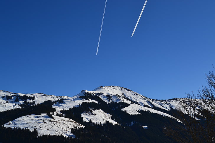 Aschau, Alpin, vinter, Sky, Visa, bergen, Mountain