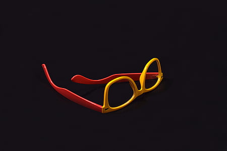 Okulary, Zdjęcie produktu, produktu, strzał, odbicie, białe tło, czerwony