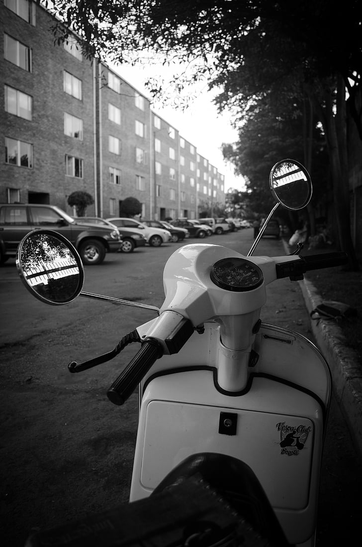 scooter, moto, vieux, Vitesse, moto, véhicule, Mitico