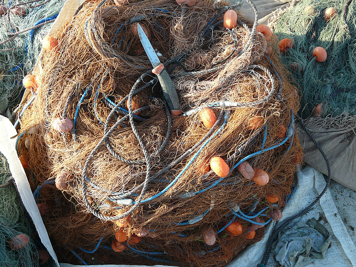 мрежа, Риболов, рибарска мрежа, Средиземно море