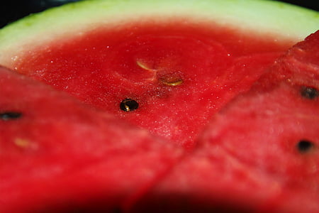 semangka, merah, buah, Frisch, lezat, juicy, Makanan