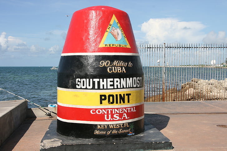 Key west, sørligste punkt, USA, Florida, Pier