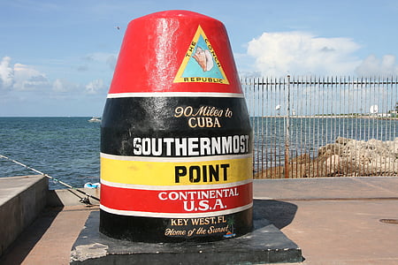 Key Westa, najjužnija točka, Sjedinjene Američke Države, Florida, Gata