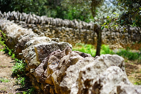 drywall, muro de pedra seco, parede, parede de pedra, alvenaria de pedra seca, pedras, empilhados