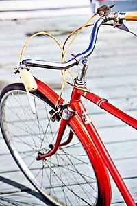 biciclette, bici, retrò, vecchio, Sport, ciclo, all'aperto
