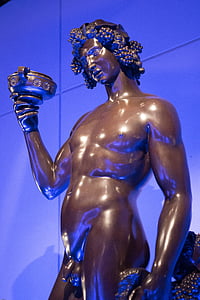 Bacchus, Gud, skulptur, Figur, staty, Gud vin, vin
