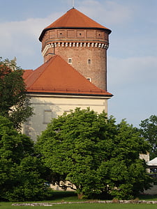 Krakov, Wawel, Polsko, Památník, Architektura, věž, hrad