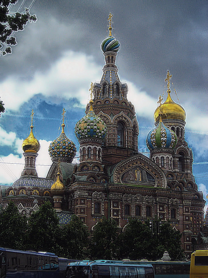 blod kyrka, Kristus, uppståndelsen, Domkyrkan, Peter, Ryssland