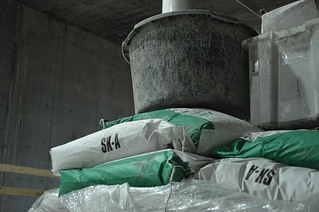 semen, beton, ember, detail konstruksi, lebih rendah, konstruksi, jalur Utara-Selatan