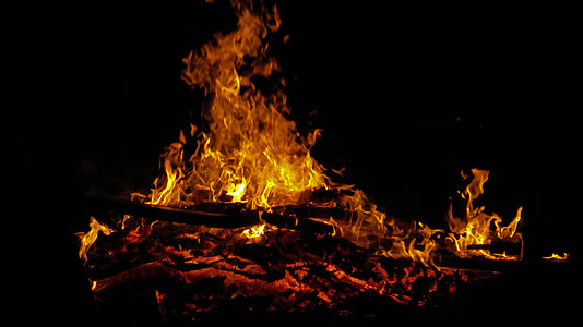 easter, fire, easter fire, flame, blaze, customs, branches