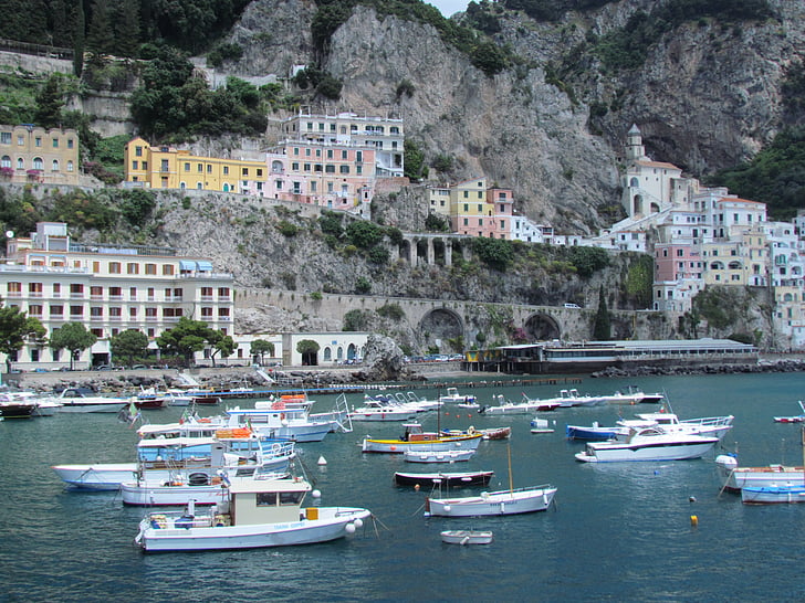 Włochy, Ocena amalfi, Amalfie, Wybrzeże Amalfi, morze