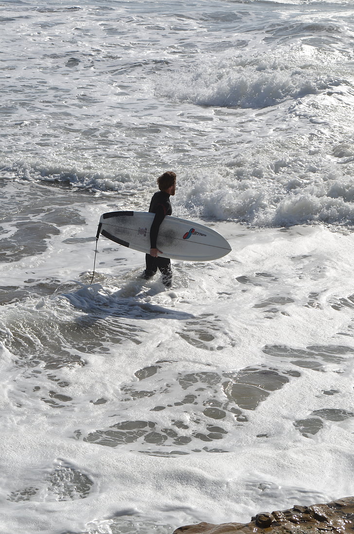 Surfer, stranden, Holiday, Surf, Ocean, semester, havet