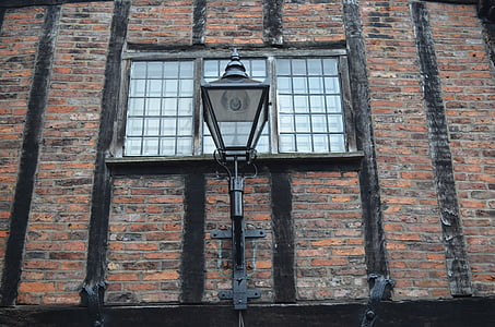 okno, Nástenné, lampa, Ulica, osvetlenie, pozadie, Architektúra