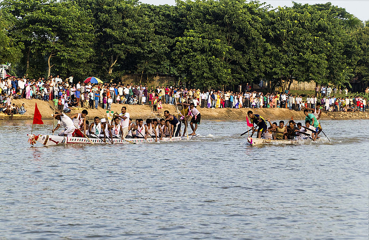 bateau, bateau d’aviron, bateau de pêche, voile, eau, sport, Assam