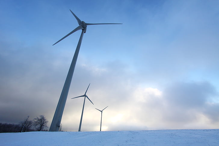 Wind, Turbine, Turbinen, macht, Strom, ökologische, Eco