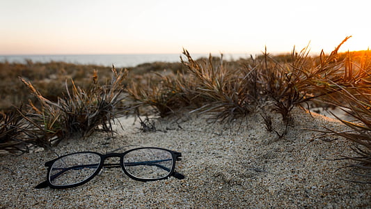 pludmale, closeup, vide, acu brilles, godīgu laika, ainava, daba