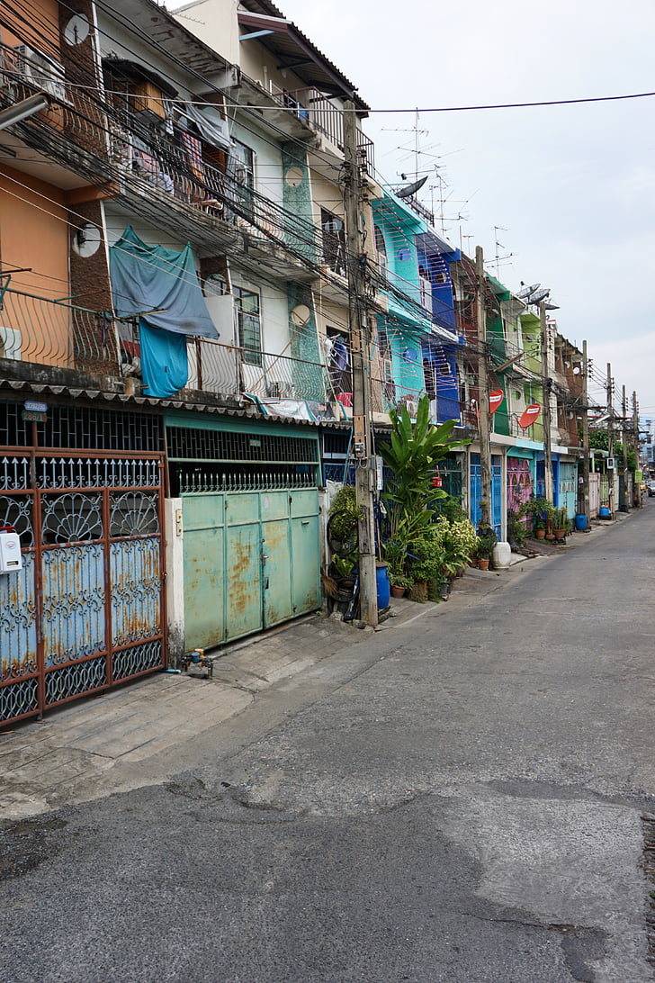 Bangkok, Thailand, Architektur, Stadt, Urban, Farbe, Straße