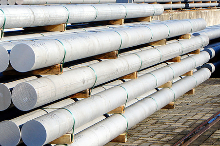 aluminum, rods, transport, commercial size, industry, pipeline, pipe - Tube
