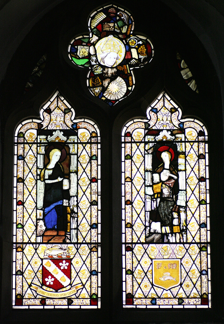 stained glass window, st michael's church, sittingbourne, st michael's sittingbourne, church, religion, god