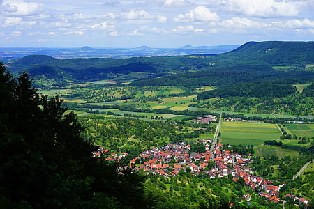 punto de vista, roca de Mörike, maar de ecker Rand, Alba de Swabian, Idilio, Hepsisau, albdorf