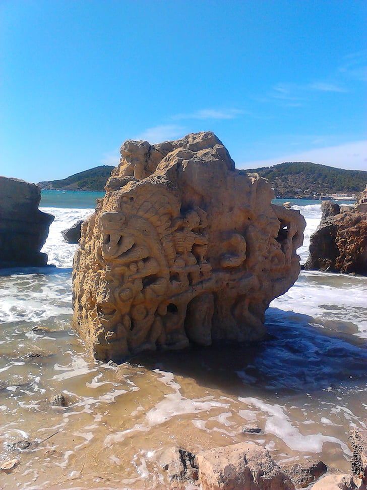 Ibiza, Baleaari saared, Hispaania, Sea, Rock, Holiday, pühad