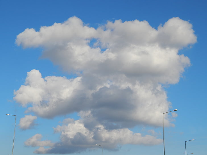 pilvi, näkymä, taivas, Luonto, sininen, Cloud - sky