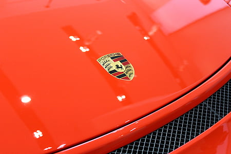 Porsche, Auto, auto, het voertuig, stempel, logo, Grill