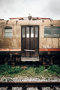 vlakem, železnice, sledování, kov, Rock, cestování, Doprava