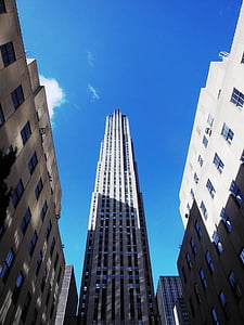 Rokfelerio centras, NYC, dangoraižių, dangoraižis, Niujorkas, New york city, didelis obuolys