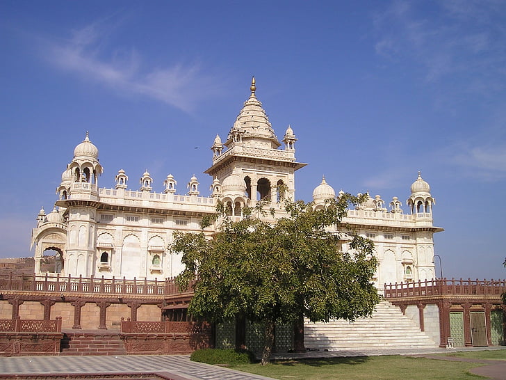 Indien, templet, gamla, Maharaja, byggnad