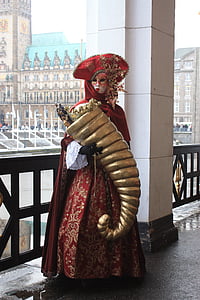 kostum, masker, panel, Karnaval, menyamar, Venesia