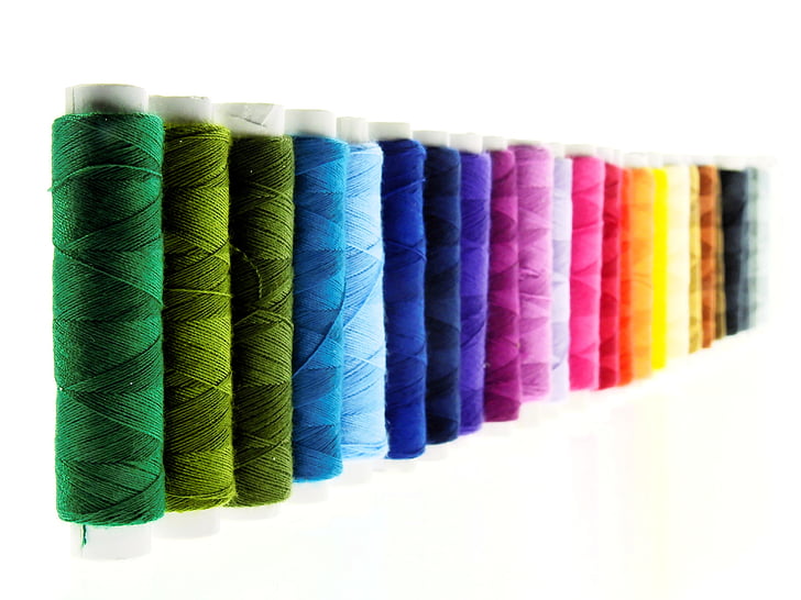 Filats, fil, cosir, bobina de fil, colors, fil de cosir, merceria