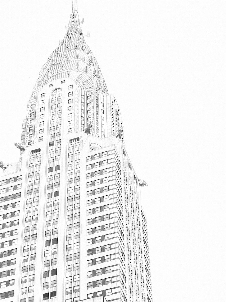 Architektura, budynek, Nowy Jork, fasady, Miasto, nowoczesny budynek, Urban