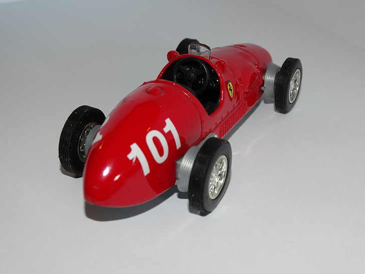 Ferrari, Auto, rot, Jahrgang, Racing, Spielzeug