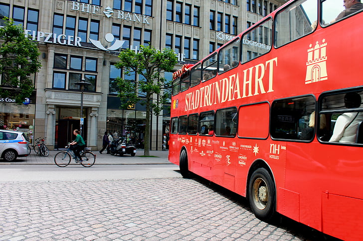 visite de la ville, Hambourg, Basse-Saxe, bus, ville