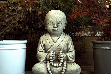 Buddha, haven, statue, Asien, religion, meditation, tilbedelse