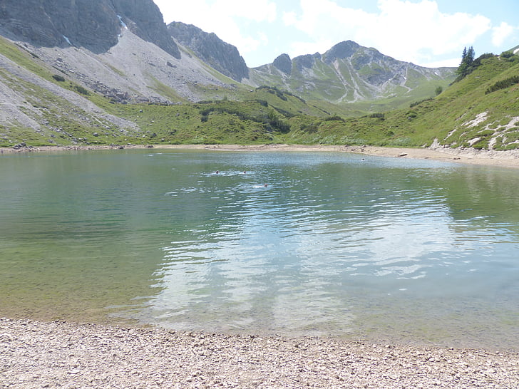 Hồ bơi, Lake, đá kar Mẹo, bergsee, bơi lội, Hồ Alpine, nước