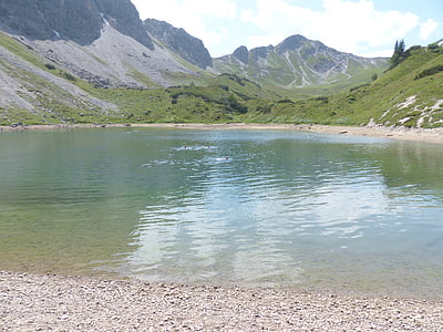pool, lake, stone kar tip, bergsee, swim, alpine lake, water