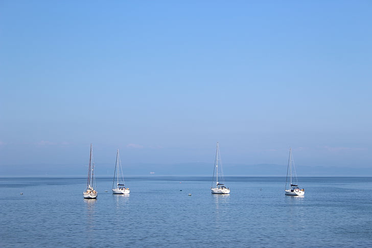 båter, sjøen, Arran, Yacht, vann, kysten, Bay